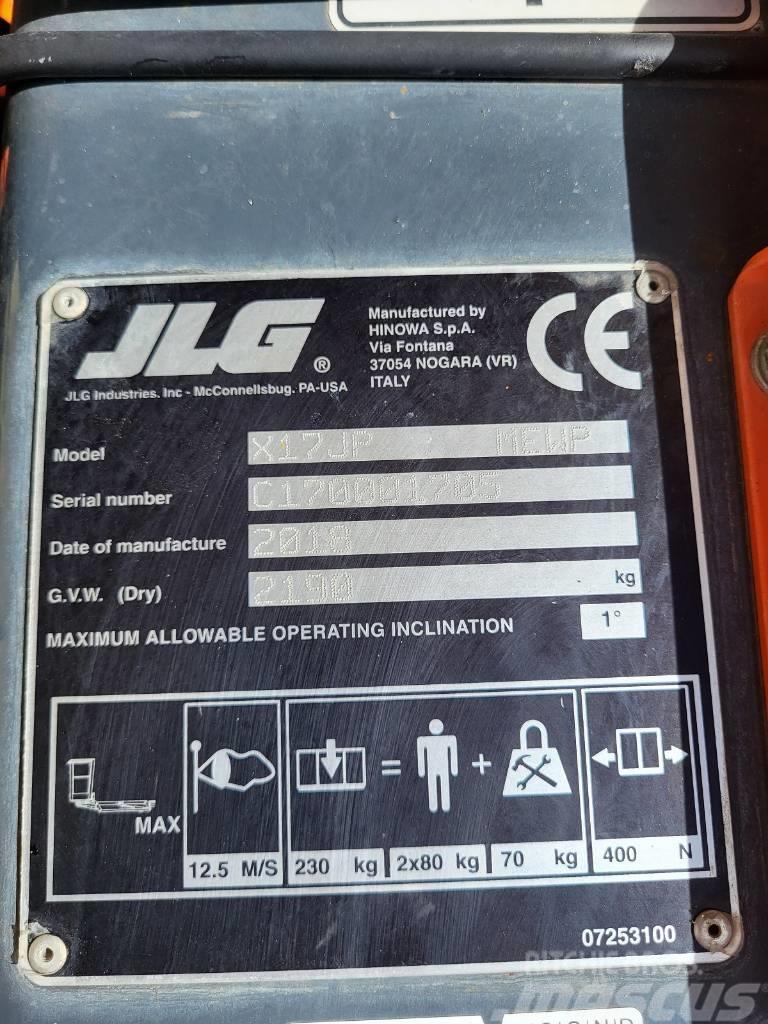 JLG X17 J Plus Elevadores braços articulados