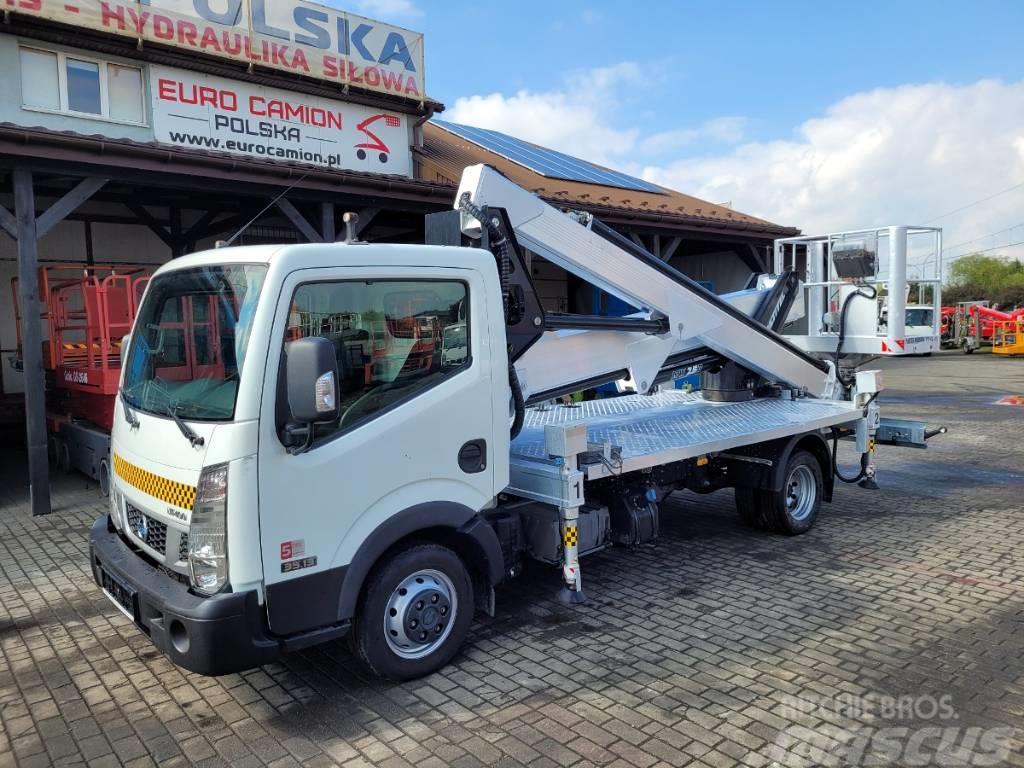 Multitel MX250 - 25 m Nissan NT400 bucket truck boom lift Plataformas aéreas montadas em camião