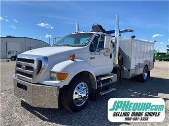 Ford F650 Service Body Truck with Knuckle Boom